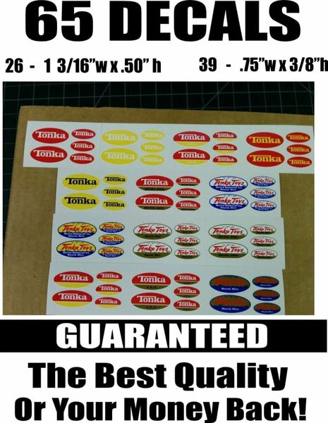 Mega Pack - 65 Tonka Truck Vinyl Decals