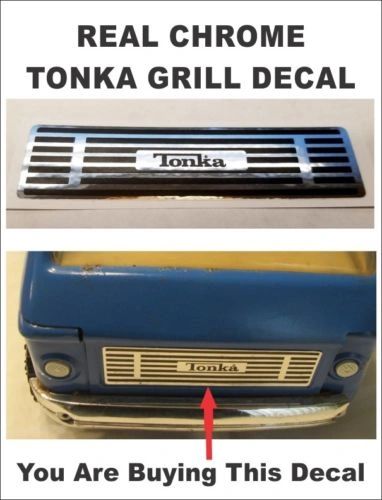 Tonka Conversion Van Grill Real Chrome Decal Rescue Ambulance More Very Nice