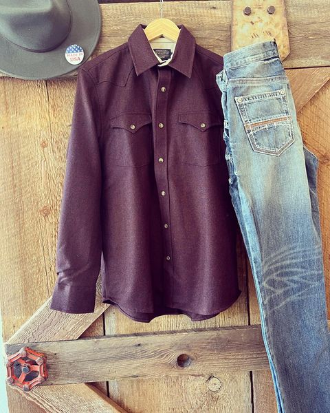 CLEARANCE Canyon Shirt Burgundy Mix