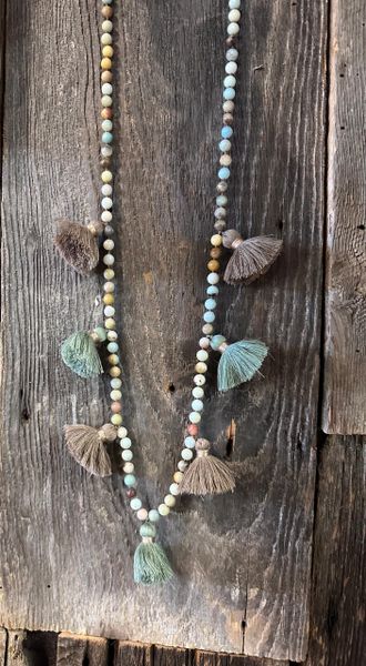 CLEARANCE Beads with Tassels Necklace