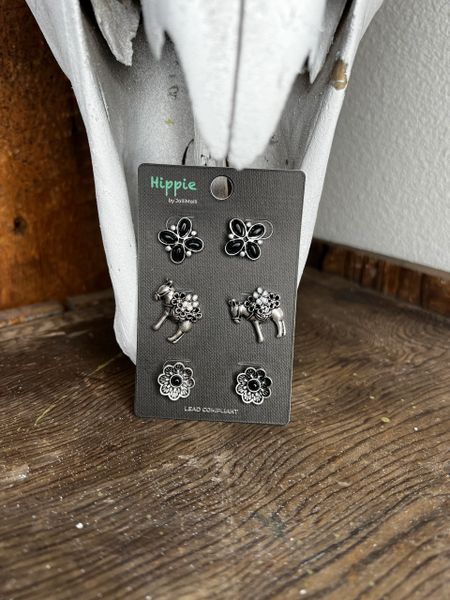 Western theme Stud Set (3Pair)