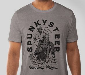 "Cowboy" Spunky Steer Tee Heather Grey