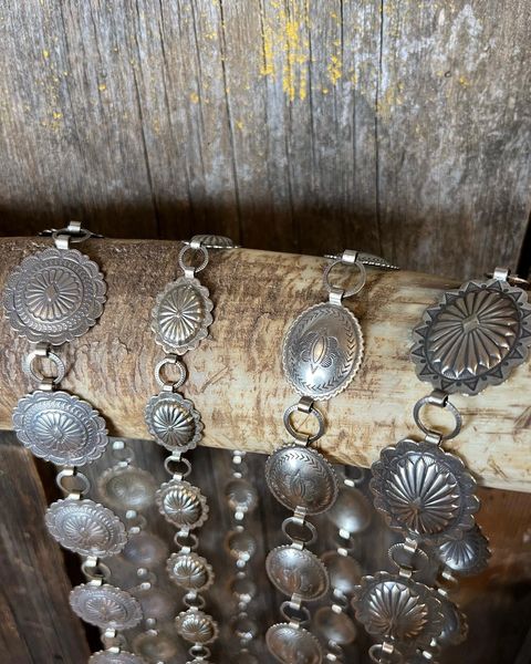 Sterling Silver Concho Belt