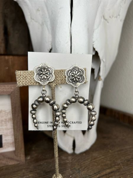 Squash Blossom Navajo Earrings