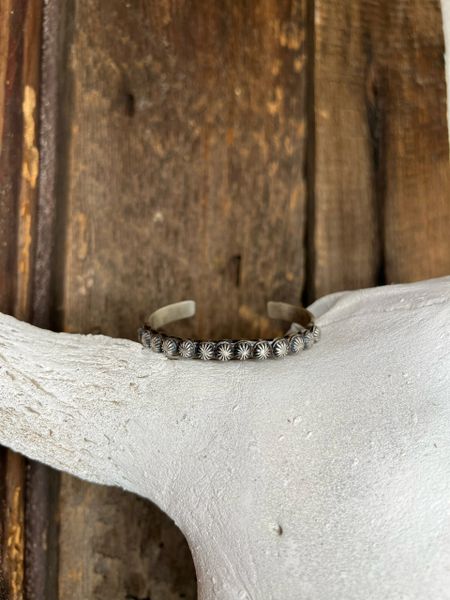 Sterling Silver Concho Cuff