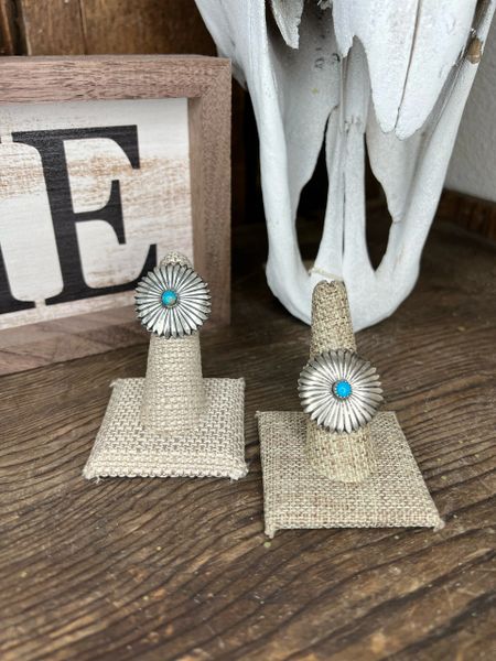 Turquoise Concho Ring