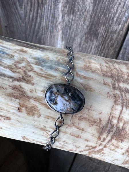 White Buffalo Rolo Chain Bracelet