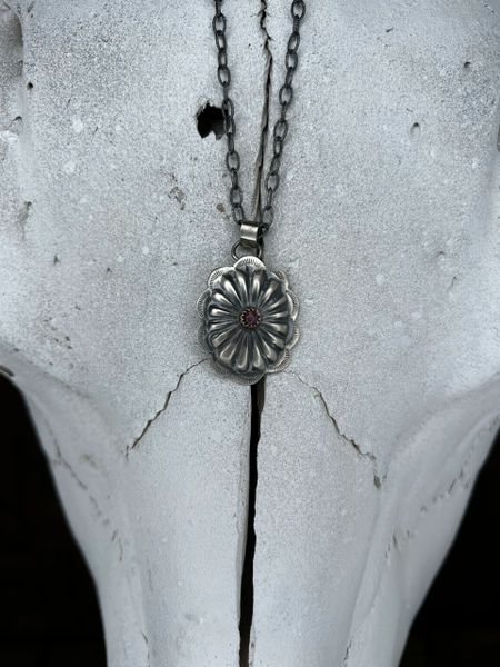 SS Concho & Spiny Pendant (Purple)