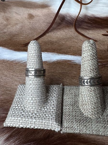 Sterling Silver Stamped Ring