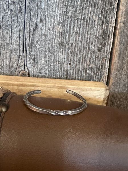 Twisted Vintage Silver Cuff
