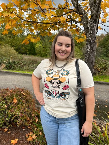 CLEARANCE Retro Cowboy Skull Tee
