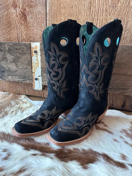 Black Suede Boot