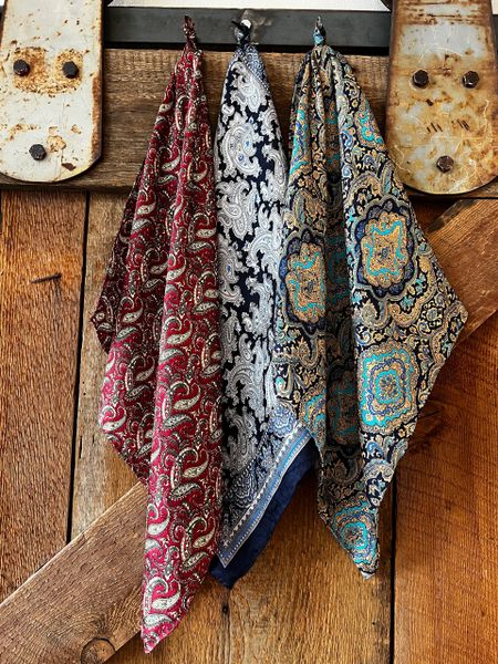 Paisley Silk Scarf (20" x20")