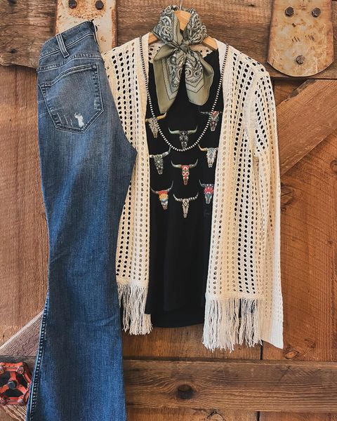 CLEARANCE Frolic Fringe Sweater
