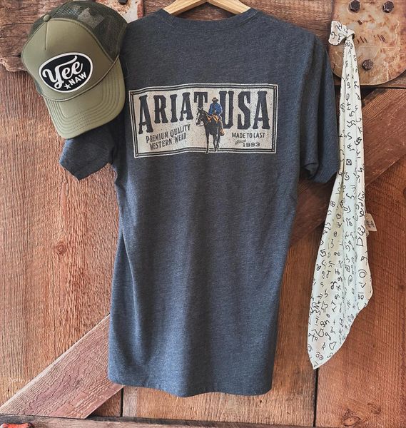 Charcoal Ariat Rider Tee