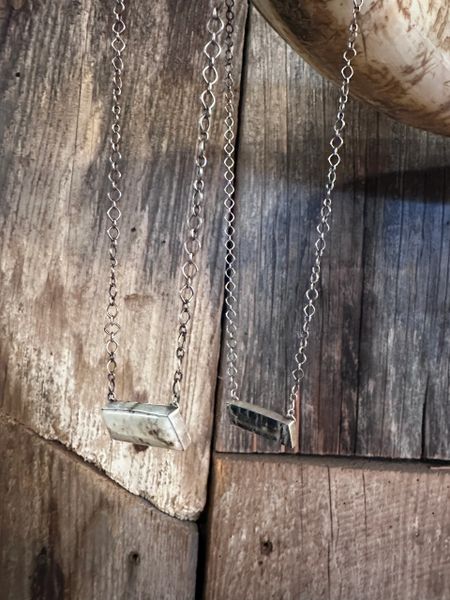 White Buffalo Bar Necklace