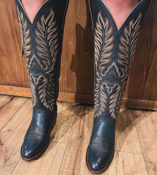 Belle Navy StretchFit Boot