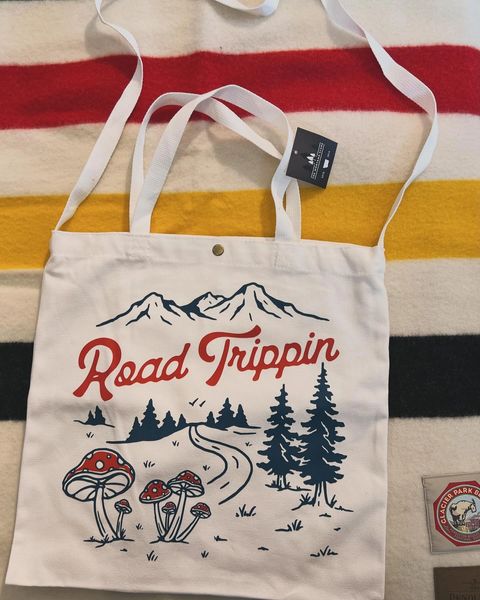 Road Trippin Canvas Tote