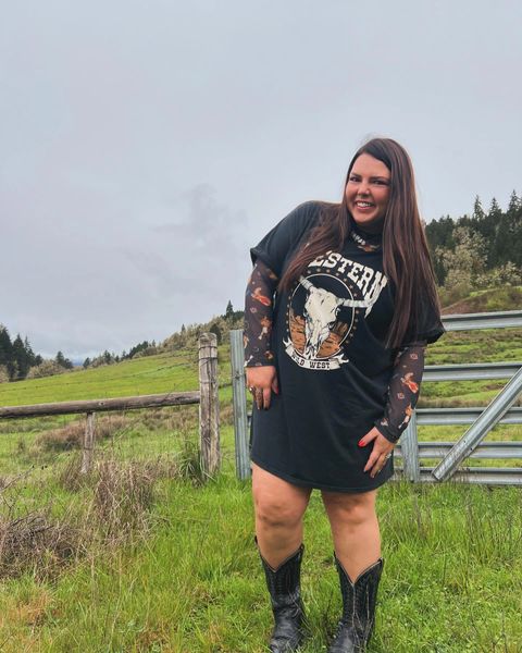 CLEARANCE Wild West T-Shirt Dress