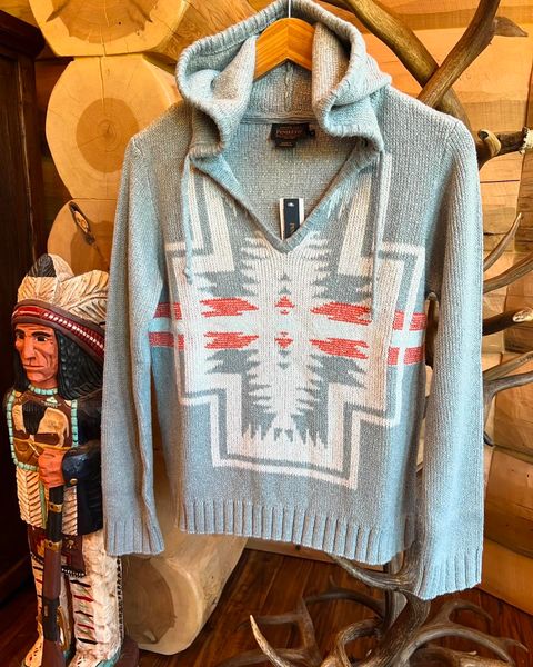 Harding Cotton Pullover Aqua