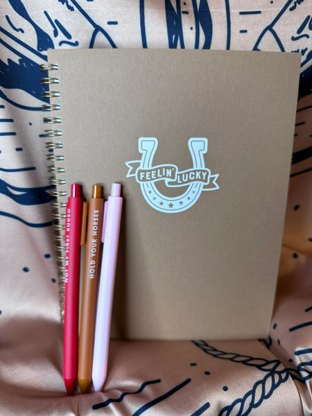 Feeling Lucky Horseshoe Notebook
