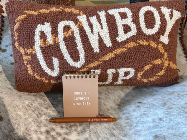 Sunsets Cowboys & Whiskey Mini Notebook