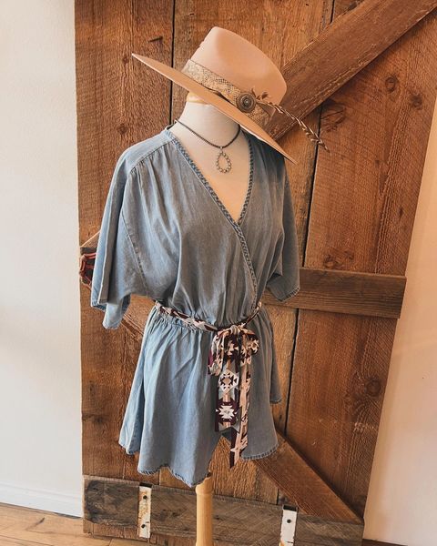 CLEARANCE Hooey Denim Romper