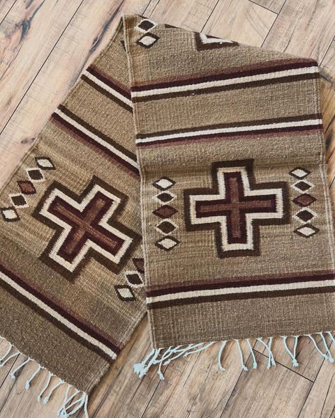 Handwoven Table Runner Brown