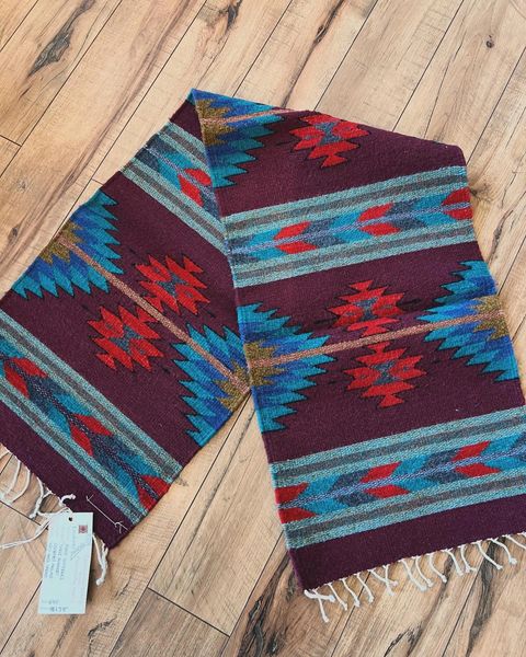 Handwoven Table Runner Purple
