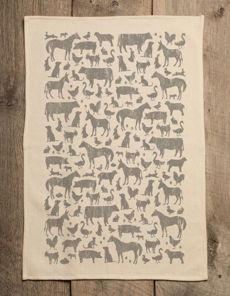 Farm Animal Tea Towel