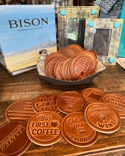Sugarhouse Leather Coaster