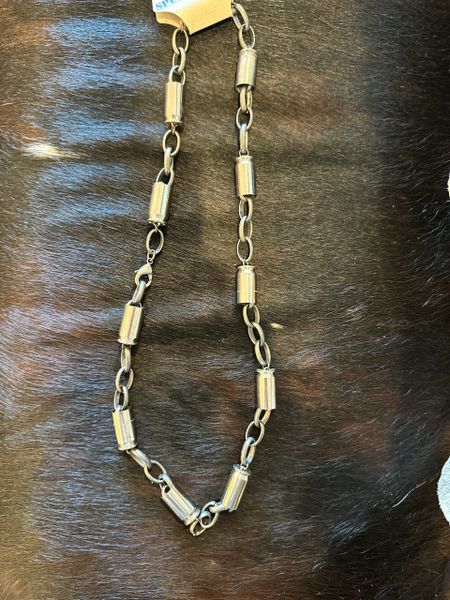 CLEARANCE Nickel Bullet Heavy Chain Necklace