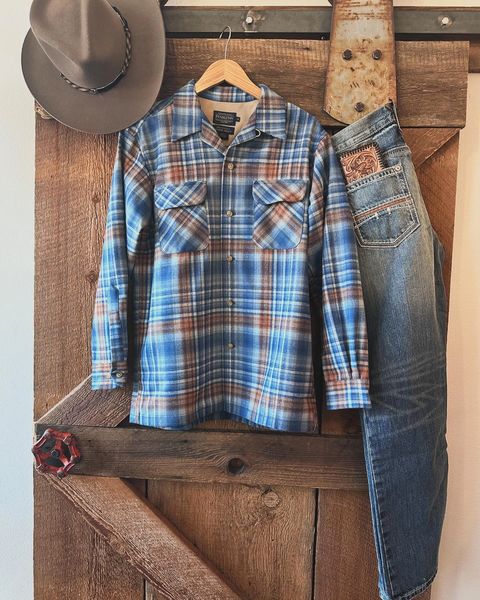 Original Board Shirt Blue/Brown