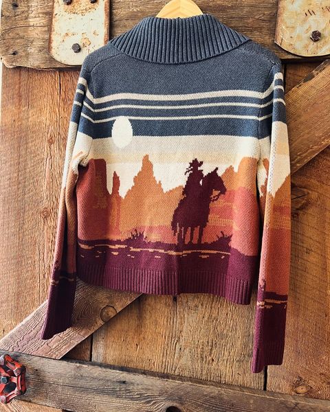 CLEARANCE Western Scenic Cardigan