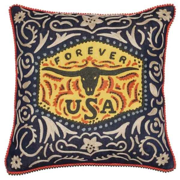 Longhorn Buckle Pillow
