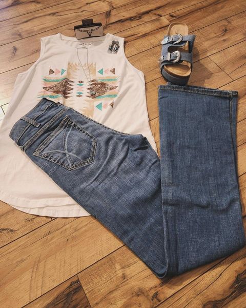 Aztec Graphic Tank Top