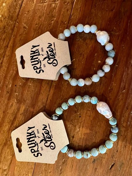 Pearl & Stone Stretch Bracelet