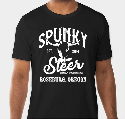 Black Skull Spunky Steer Tee