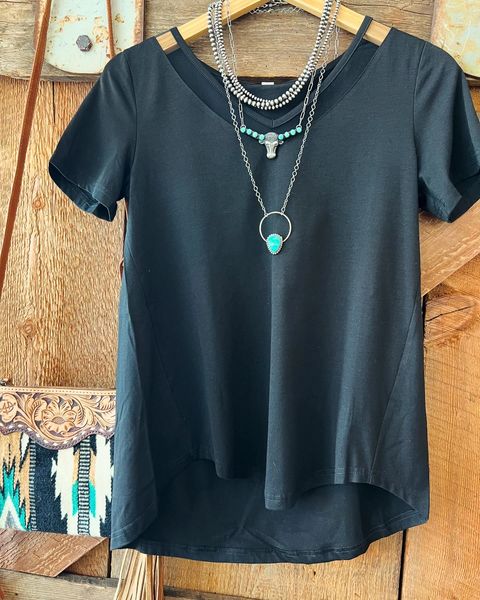 CLEARANCE Mesh V-Neck Bliss Top