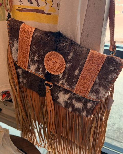 The Regina Cowhide Crossbody