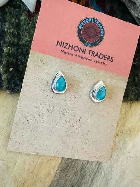 Teardrop Turquoise Earrings