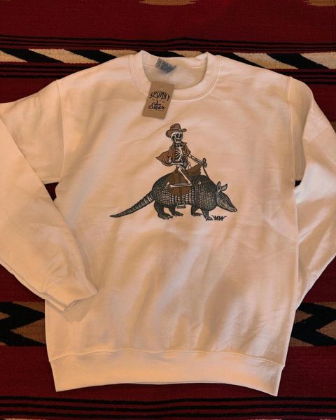 Armadillo Cowboy Crewneck