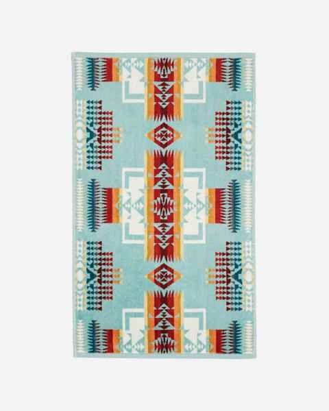 Chief Joseph Hand Towel Aqua