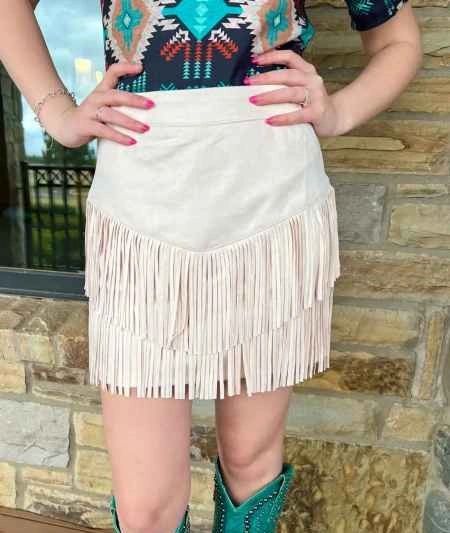 Fort Worth Fringe Skirt