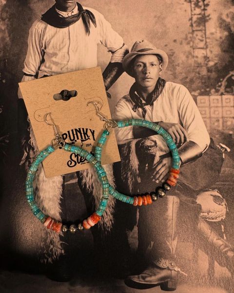 Summer Navajo Hoop Earrings