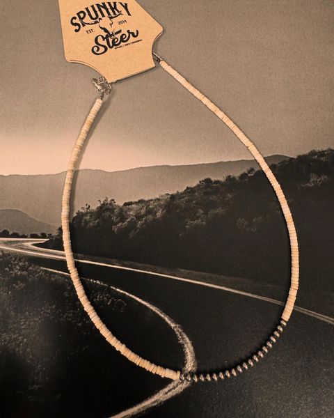 White 3mm Navajo Pearl Necklace
