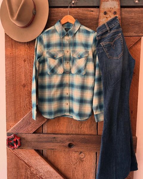 Madison Flannel Shirt Blue