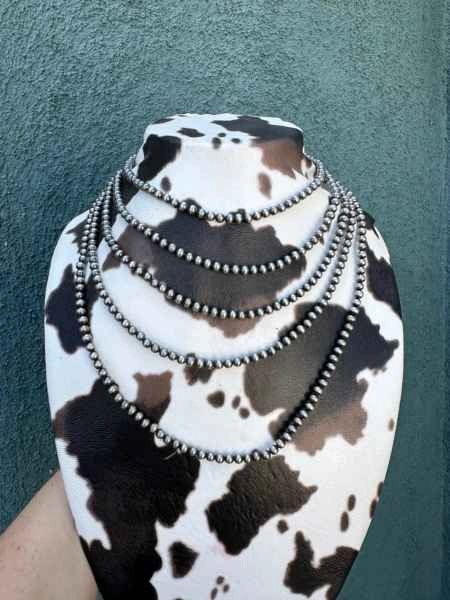 Navajo Pearl Necklace 4mm (multiple lengths)