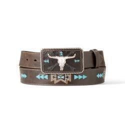 Ariat Cow Skull Belt