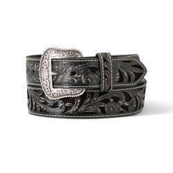 Ariat Black Tooled Belt